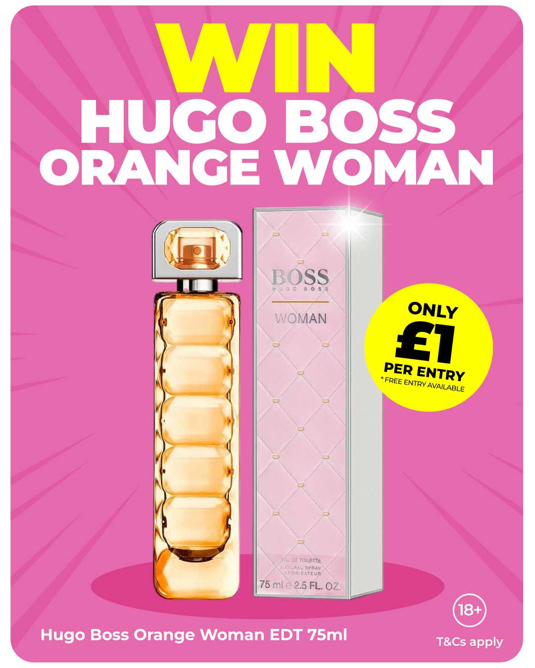 WIN HUGO BOSS ORANGE WOMAN EDT 75ml