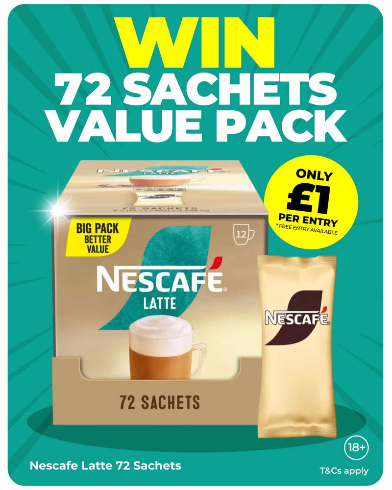 Win Nescafe Latte Coffee 72 Pack